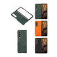 Two-color Litchi Texture PU Phone Case, For Samsung Galaxy Z Fold4