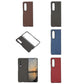 Carbon Fiber Texture PU Leather Phone Case, For Samsung Galaxy Z Fold4