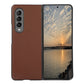 Sheep Texture Genuine Leather Phone Case, For Samsung Galaxy Z Fold4