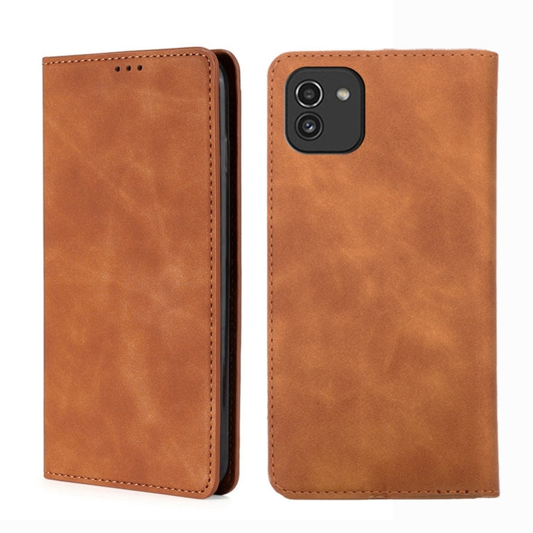 Skin Feel Magnetic Horizontal Flip Leather Phone Case, For Samsung Galaxy A03 EU Edition 166mm, For Samsung Galaxy A23 5G, For Samsung Galaxy M33 5G, For Samsung Galaxy M53 5G, For OnePlus ACE/10R, For OnePlus Nord CE 2 5G