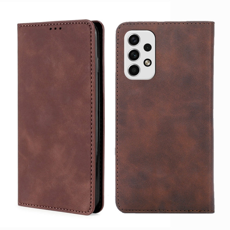 Skin Feel Magnetic Horizontal Flip Leather Phone Case, For Samsung Galaxy A03 EU Edition 166mm, For Samsung Galaxy A23 5G, For Samsung Galaxy M33 5G, For Samsung Galaxy M53 5G, For OnePlus ACE/10R, For OnePlus Nord CE 2 5G