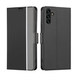 Twill Texture Side Button Leather Phone Case