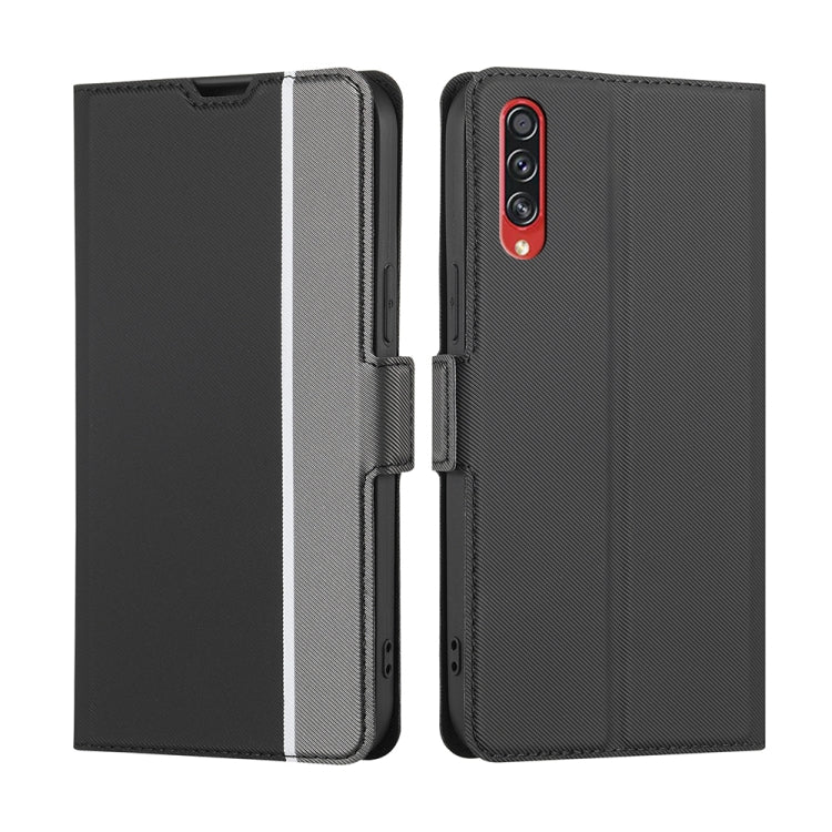 Twill Texture Side Button Leather Phone Case