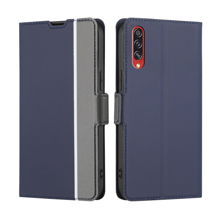 Twill Texture Side Button Leather Phone Case