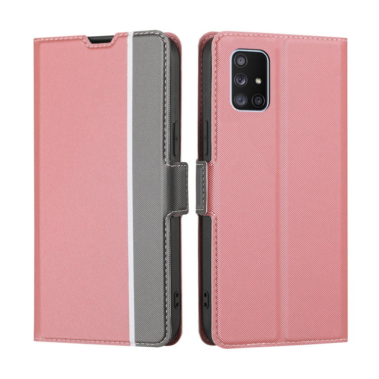 Twill Texture Side Button Leather Phone Case