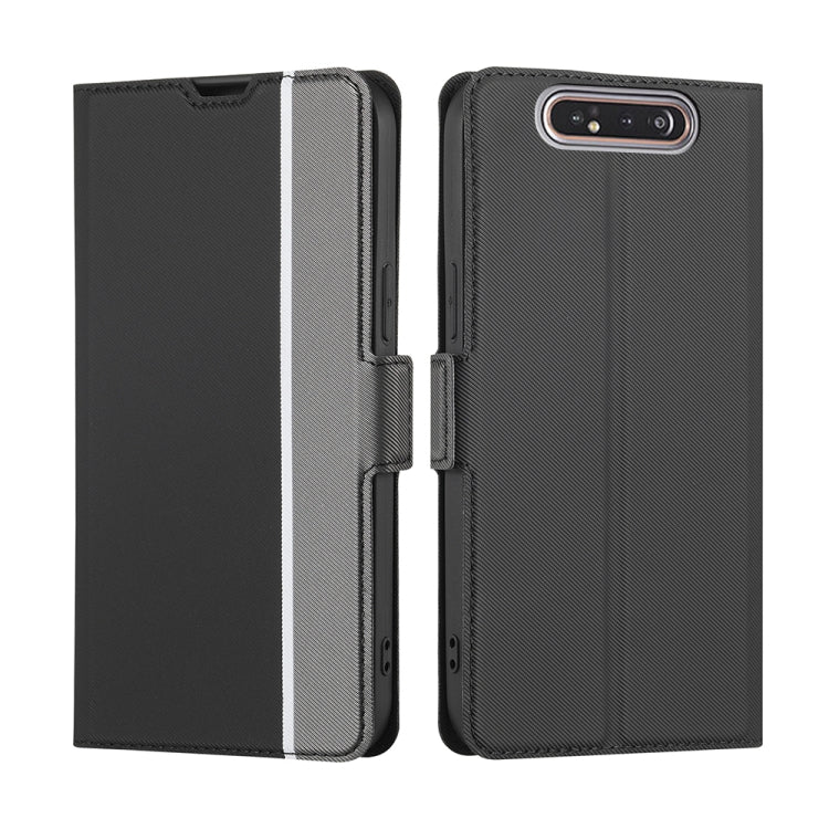 Twill Texture Side Button Leather Phone Case