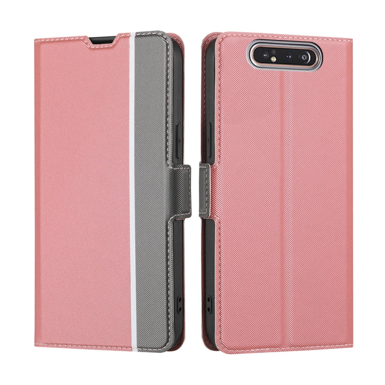 Twill Texture Side Button Leather Phone Case