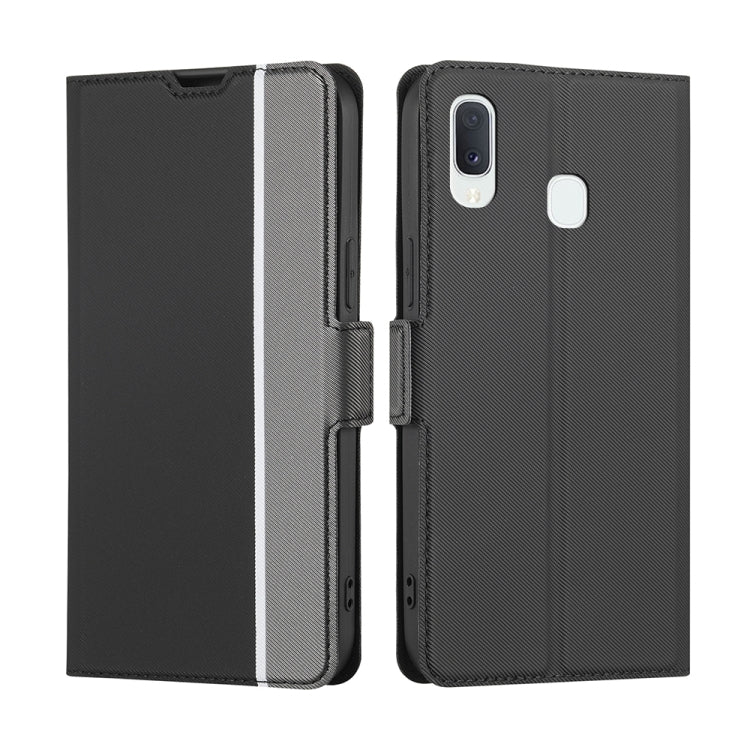 Twill Texture Side Button Leather Phone Case