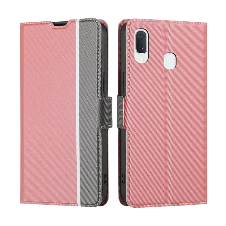 Twill Texture Side Button Leather Phone Case