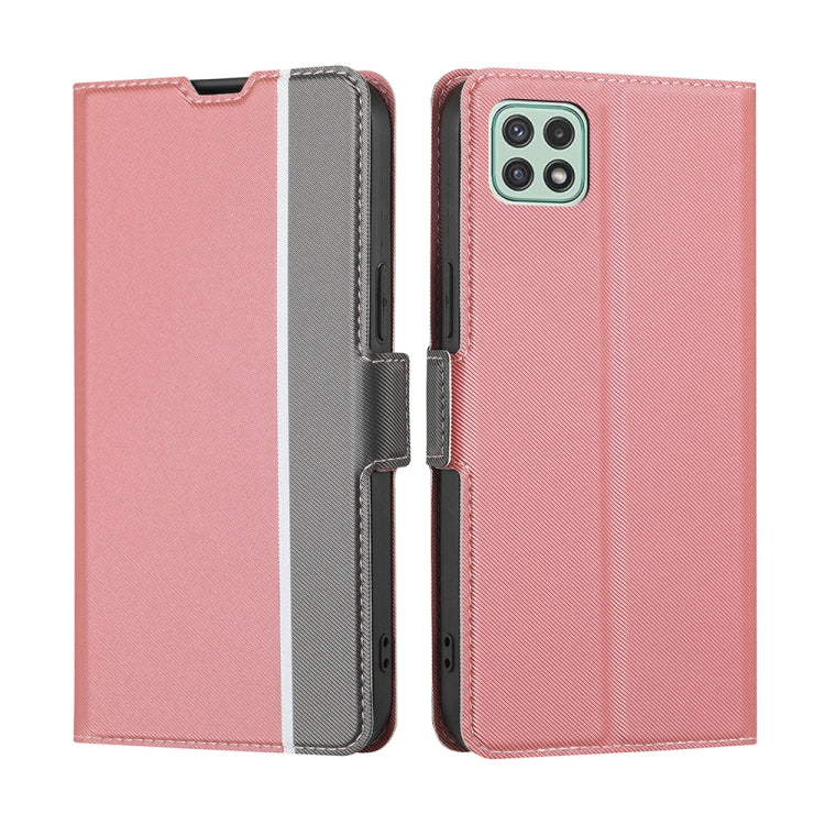 Twill Texture Side Button Leather Phone Case