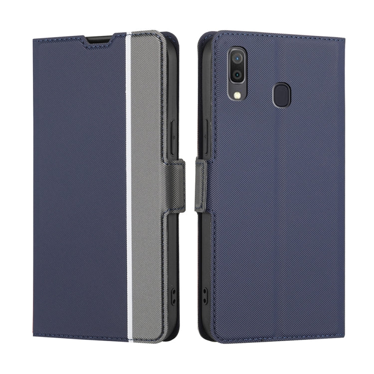 Twill Texture Side Button Leather Phone Case