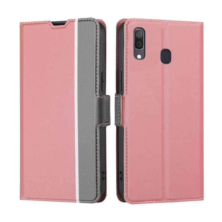 Twill Texture Side Button Leather Phone Case