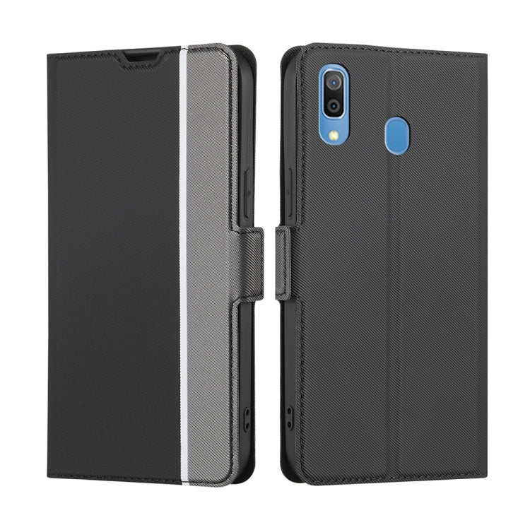 Twill Texture Side Button Leather Phone Case