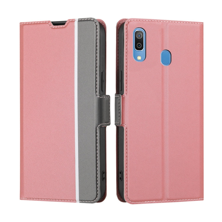 Twill Texture Side Button Leather Phone Case