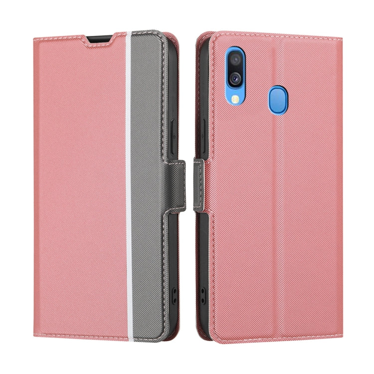 Twill Texture Side Button Leather Phone Case