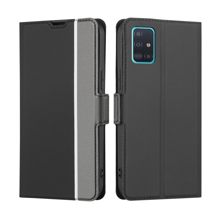 Twill Texture Side Button Leather Phone Case