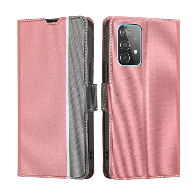 Twill Texture Side Button Leather Phone Case