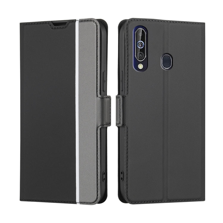 Twill Texture Side Button Leather Phone Case