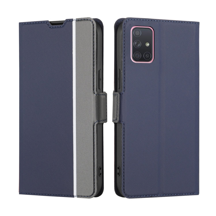 Twill Texture Side Button Leather Phone Case