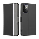 Twill Texture Side Button Leather Phone Case