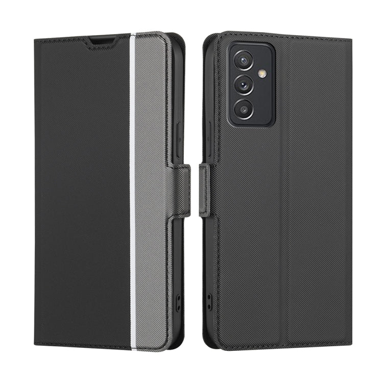 Twill Texture Side Button Leather Phone Case