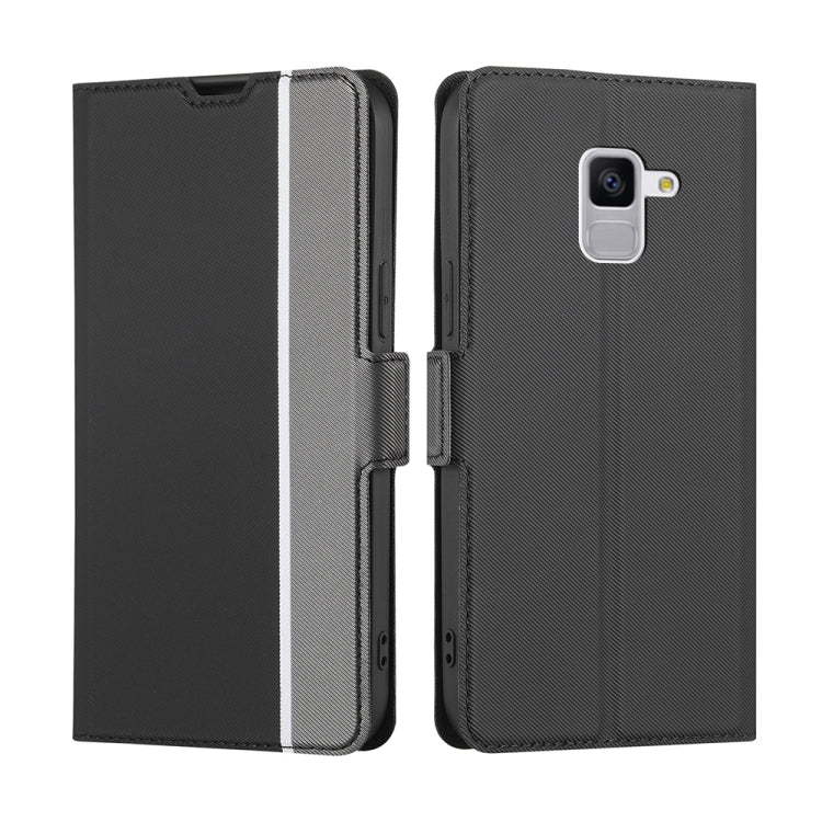 Twill Texture Side Button Leather Phone Case