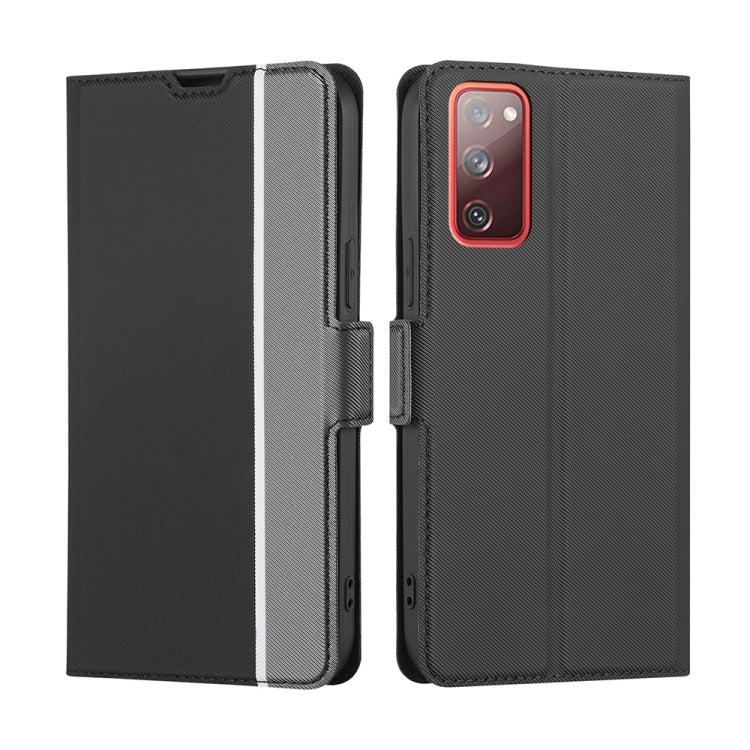 Twill Texture Side Button Leather Phone Case