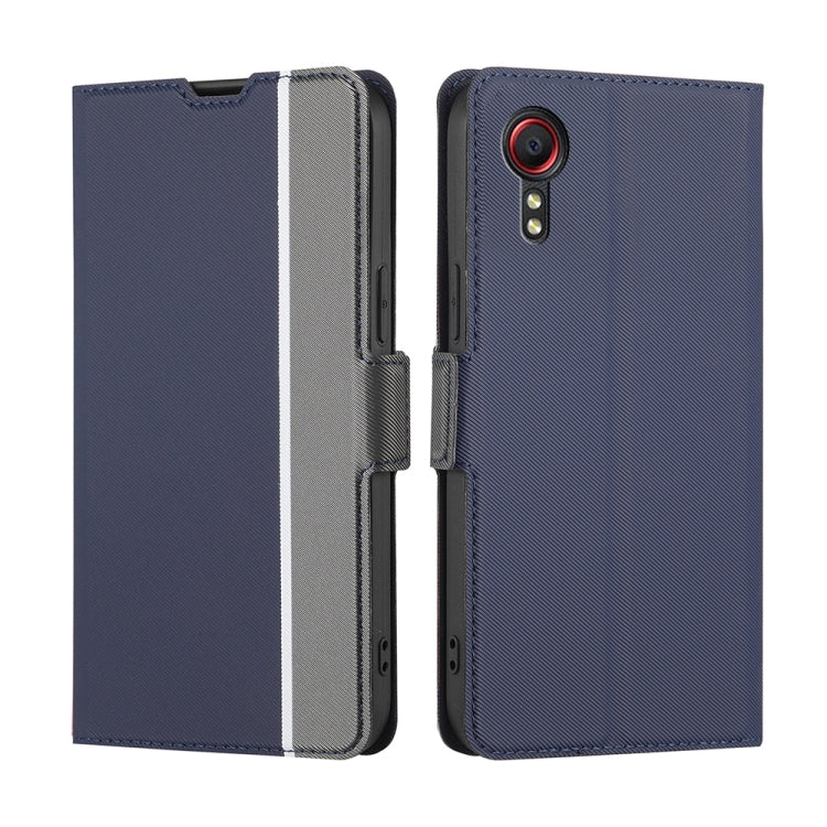 Twill Texture Side Button Leather Phone Case