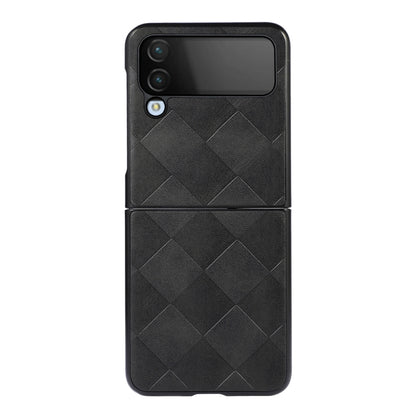 Weave Plaid PU Phone Case, For Samsung Galaxy Z Flip4