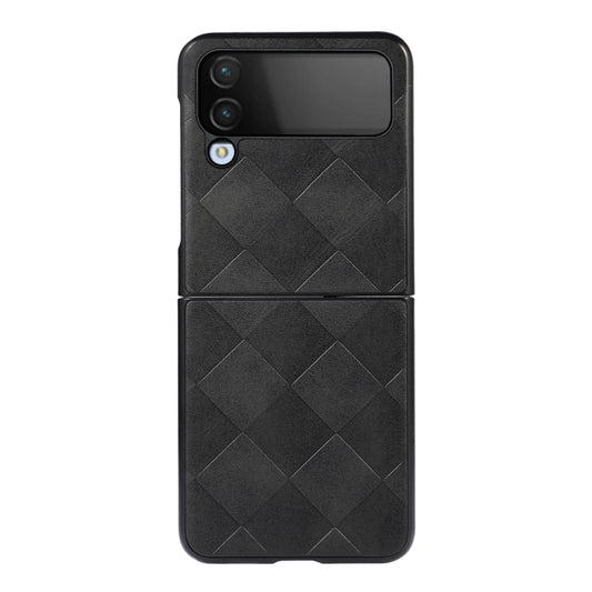 Weave Plaid PU Phone Case, For Samsung Galaxy Z Flip4