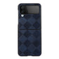 Weave Plaid PU Phone Case, For Samsung Galaxy Z Flip4