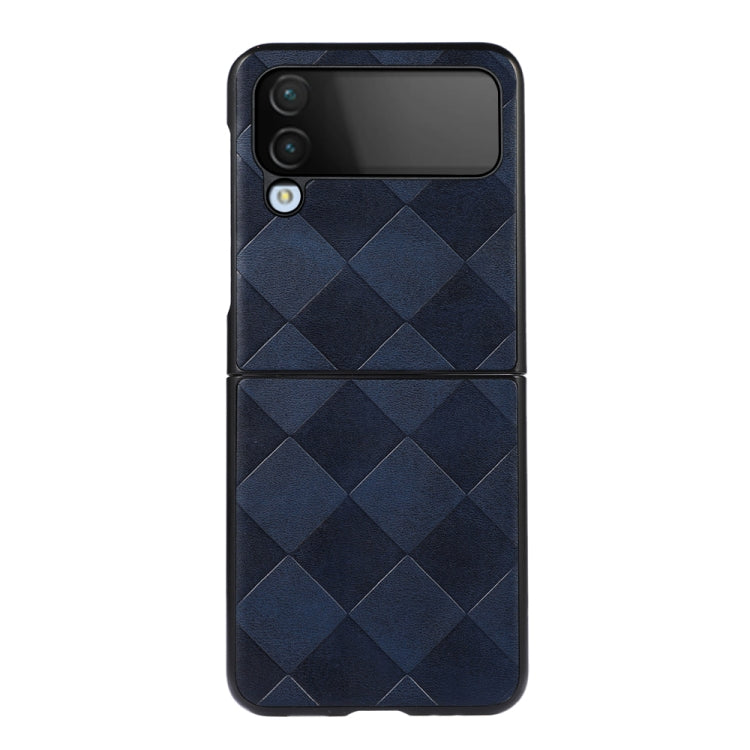 Weave Plaid PU Phone Case, For Samsung Galaxy Z Flip4