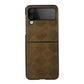 Weave Plaid PU Phone Case, For Samsung Galaxy Z Flip4