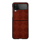 Weave Plaid PU Phone Case, For Samsung Galaxy Z Flip4