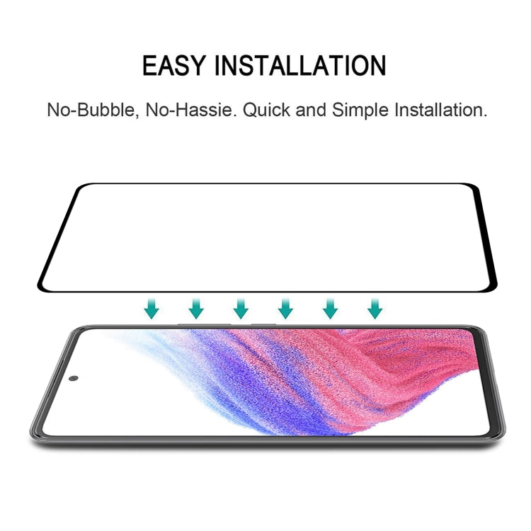 25 PCS Full Glue Cover Screen Protector Tempered Glass Film, For Samsung Galaxy A53 5G (25 PCS)