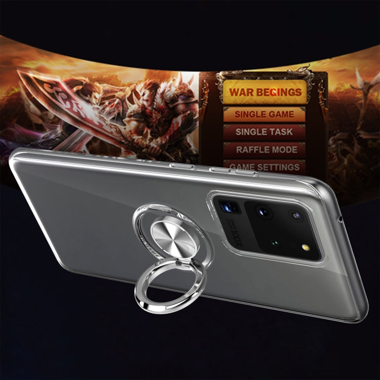 Ultra-thin TPU Protective Case with 360 Degree Rotation Holder, For Galaxy S20, For Galaxy S20 Ultra, For Huawei P40 Pro