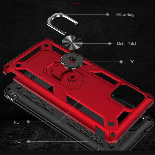 Shockproof TPU + PC Protective Case with 360 Degree Rotating Holder, For Galaxy A01, For Galaxy A81 / Note 10 Lite, For Galaxy A91 / S10 Lite
