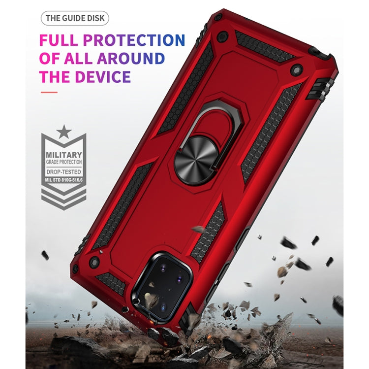 Shockproof TPU + PC Protective Case with 360 Degree Rotating Holder, For Galaxy A01, For Galaxy A81 / Note 10 Lite, For Galaxy A91 / S10 Lite