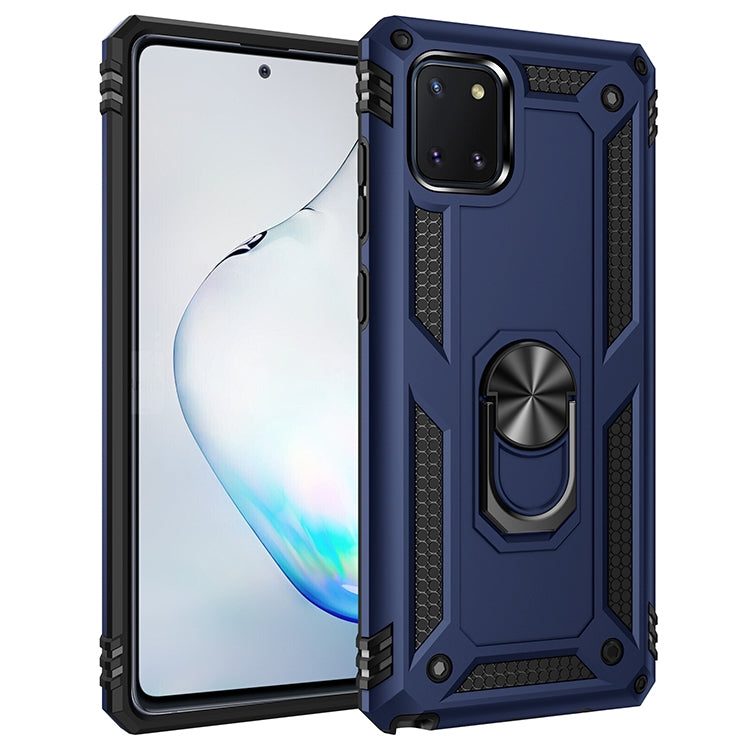 Shockproof TPU + PC Protective Case with 360 Degree Rotating Holder, For Galaxy A01, For Galaxy A81 / Note 10 Lite, For Galaxy A91 / S10 Lite