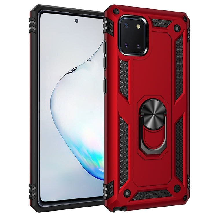 Shockproof TPU + PC Protective Case with 360 Degree Rotating Holder, For Galaxy A01, For Galaxy A81 / Note 10 Lite, For Galaxy A91 / S10 Lite