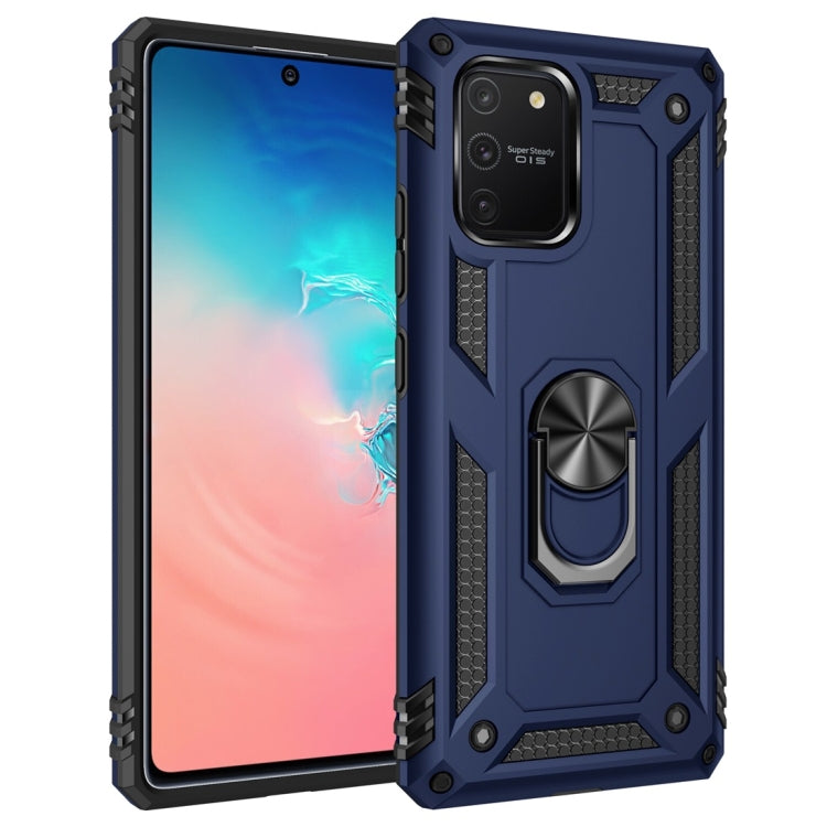 Shockproof TPU + PC Protective Case with 360 Degree Rotating Holder, For Galaxy A01, For Galaxy A81 / Note 10 Lite, For Galaxy A91 / S10 Lite