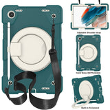 Silicone + PC Full Body Protection Tablet Case With Holder & Strap