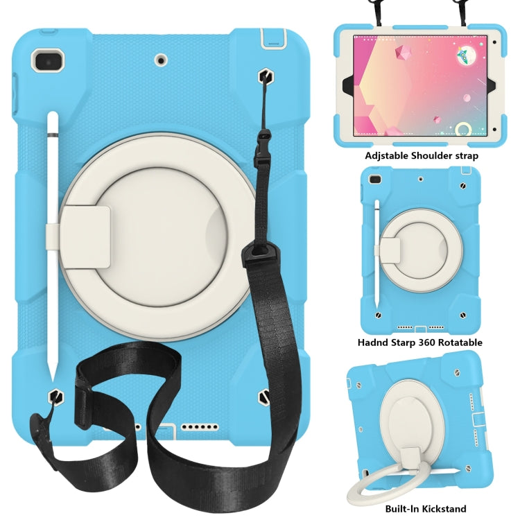 Silicone + PC Full Body Protection Tablet Case With Holder & Strap