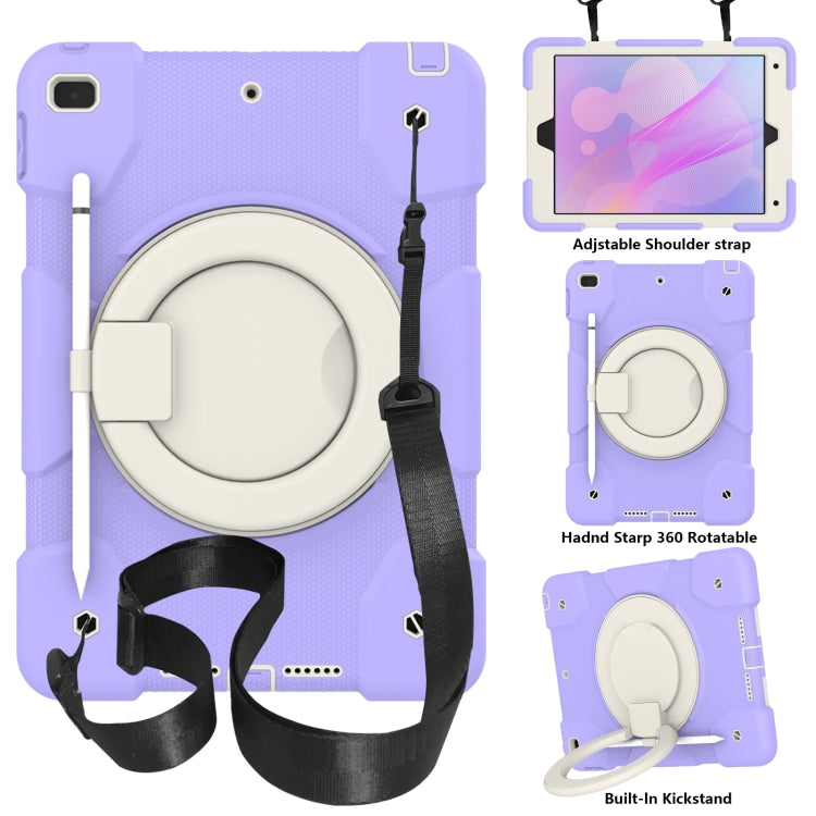 Silicone + PC Full Body Protection Tablet Case With Holder & Strap