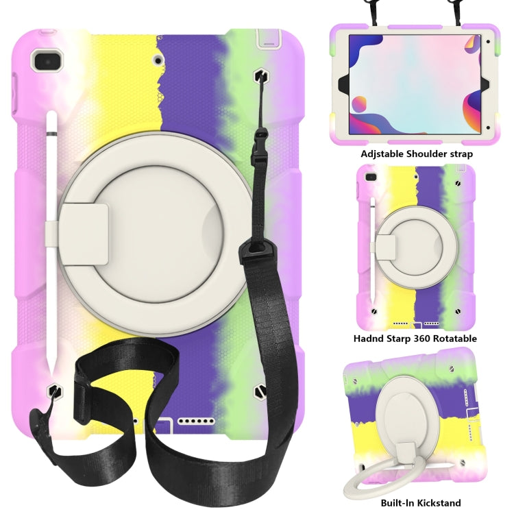 Silicone + PC Full Body Protection Tablet Case With Holder & Strap