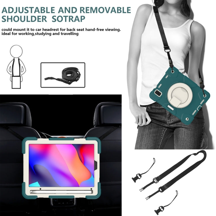 Silicone + PC Full Body Protection Tablet Case With Holder & Strap