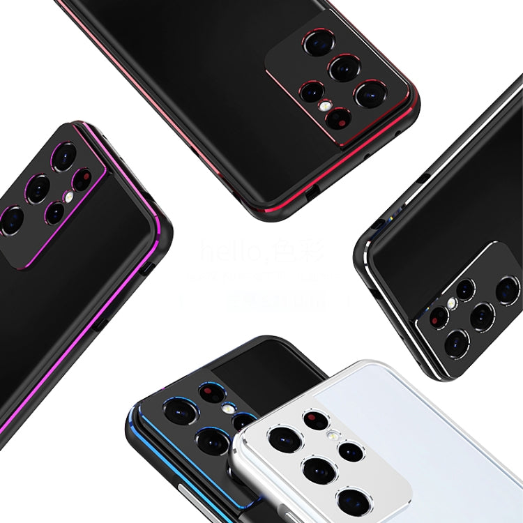 Aurora Series Lens Protector + Metal Frame Protective Phone Case