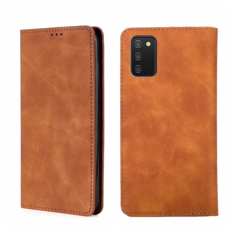 Skin Feel Magnetic Horizontal Flip Leather Phone Case, For Samsung Galaxy A03s 164.2mm, For Samsung Galaxy A03s US Version 165.85mm, For Samsung Galaxy A22 4G, For Samsung Galaxy A22 5G, For Samsung Galaxy A22 5G JP Version, For Samsung Galaxy F52 5G��...