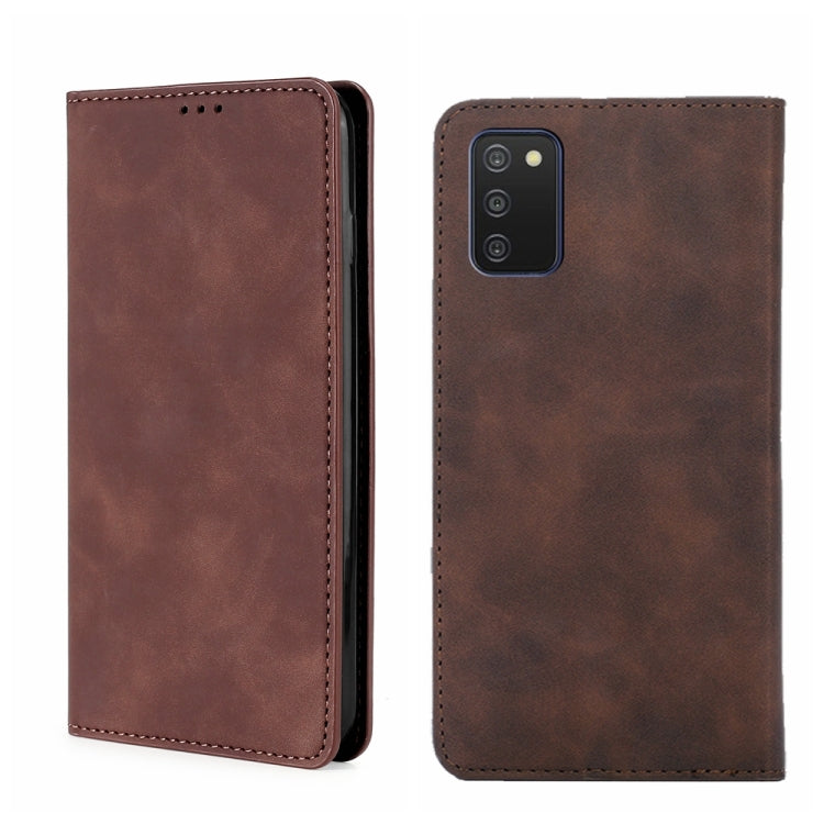 Skin Feel Magnetic Horizontal Flip Leather Phone Case, For Samsung Galaxy A03s 164.2mm, For Samsung Galaxy A03s US Version 165.85mm, For Samsung Galaxy A22 4G, For Samsung Galaxy A22 5G, For Samsung Galaxy A22 5G JP Version, For Samsung Galaxy F52 5G��...