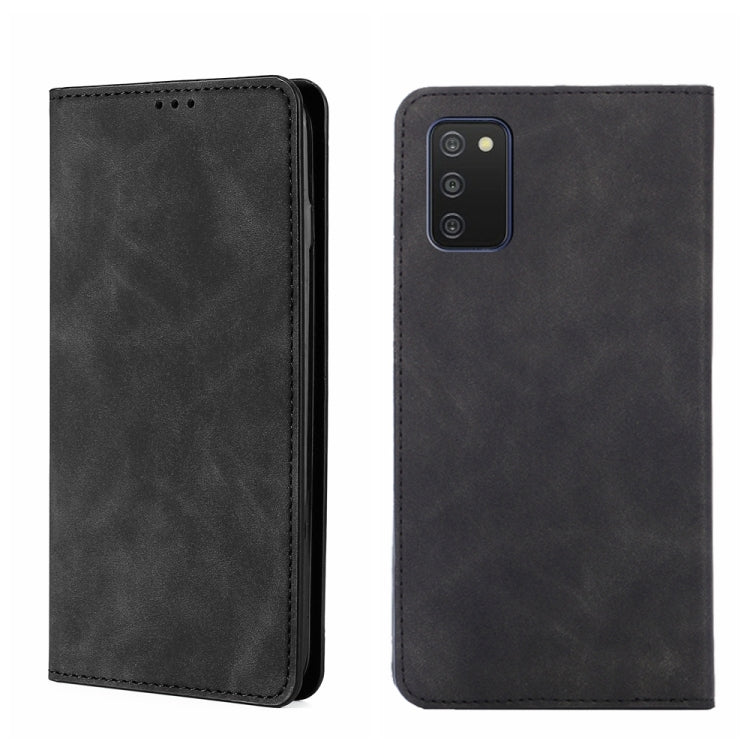Skin Feel Magnetic Horizontal Flip Leather Phone Case, For Samsung Galaxy A03s 164.2mm, For Samsung Galaxy A03s US Version 165.85mm, For Samsung Galaxy A22 4G, For Samsung Galaxy A22 5G, For Samsung Galaxy A22 5G JP Version, For Samsung Galaxy F52 5G��...